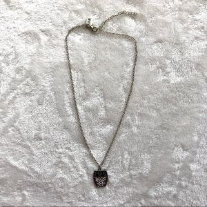 3/$30💚Metallic owl pendant silver necklace jewellery